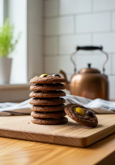 Chocolate Cadbury Egg Cookies Recipe