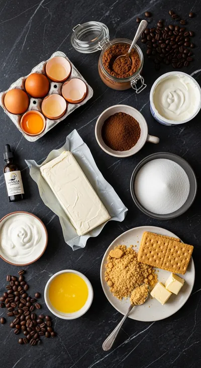 Coffee Cheesecake Recipe - cooking process