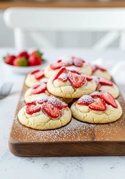 Strawberry Sugar Cookies – Soft Chewy Treat